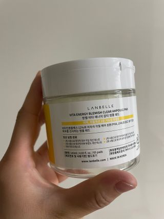 랑벨 비타 에너지 잡티 앰플 패드 65매 (투명하고 밝은 얼굴 광채패드) — 5점을 준 리뷰어가 2022년 5월 올린 사용 사진
