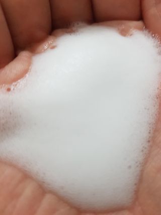 헤어플러스 콴디 아침세안제 폼클렌징 퓨어 어니스티 모닝클렌저 — 5점을 준 리뷰어가 2021년 7월 올린 사용 사진