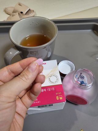 트루헬퍼 쁘띠특급 글루타치온 히알루론산 1박스 2개월분 — 4.5점을 준 리뷰어가 2023년 2월 올린 사용 사진