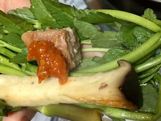 [중소기업유통센터 X 우수소상공인] 더자농 국내산 삼겹살 패키지 삼겹살 600g+목살300g+미나리500g — 5점을 준 리뷰어가 2021년 1월 올린 사용 사진