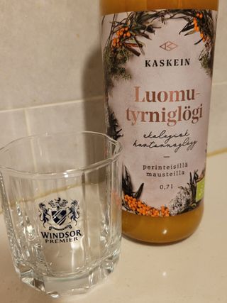 H365 [Kaskein Luomutyrniglögi] 핀란드 전통 무알콜 멀드와인 시벅톤 글로기 — 5점을 준 리뷰어가 2021년 4월 올린 사용 사진