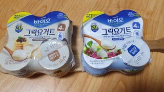 매일바이오 그릭요거트 오리지널 플레인 4개, 로스터리 커피믹스 4개 — 5점을 준 리뷰어가 2021년 12월 올린 사용 사진