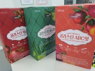 서울에프엔비 콜라스틴 3종 뷰티젤리스틱 45입 [ABC핏 15입 /  석류핏 15입 / 청스피루리나 15입] — 5점을 준 리뷰어가 2021년 7월 올린 사용 사진