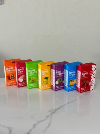 참앤들황토농원 7가지 맛! 탄산 톡톡! 스파클링! 데이앤 콤부차 7종 10포 1박스씩 ★총 7박스★ — 5점을 준 리뷰어가 2023년 1월 올린 사용 사진