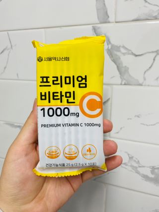 서울약사신협 프리미엄비타민C1000_2.5G x 100포 — 5점을 준 리뷰어가 2021년 1월 올린 사용 사진