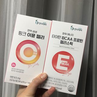 인디닥터 면역 생생 핑크 이뮨 젤리 + 타이탄 BCAA 프로틴 젤리스틱 — 5점을 준 리뷰어가 2022년 5월 올린 사용 사진