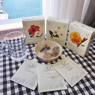 딜라이트 프로젝트 블렌딩티 우엉호박티, 히비후르츠티, 쟈스민캐모티 — 5점을 준 리뷰어가 2021년 7월 올린 사용 사진