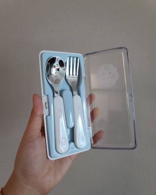 유비맘 스푼포크 케이스 세트 1+1 _컬러랜덤 발송 — 4점을 준 리뷰어가 2020년 12월 올린 사용 사진