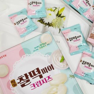 롯데제과 찰떡파이 크림치즈 — 4점을 준 리뷰어가 2021년 5월 올린 사용 사진