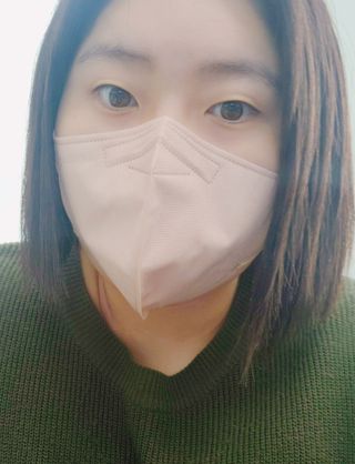 애니가드 셋업메베마스크 (대형 4컬러 + 중형 4컬러) — 5점을 준 리뷰어가 2022년 3월 올린 사용 사진