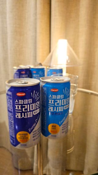 한미사이언스 [한미] 스파클링 프리미엄 레시피 (카페인, 제로카페인 2종)각5개총10개제공 — 5점을 준 리뷰어가 2025년 1월 올린 사용 사진
