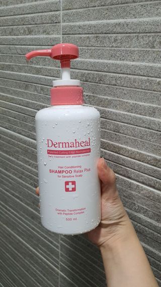 더마힐 헤어 컨디셔닝 샴푸 릴렉스 500ml — 5점을 준 리뷰어가 2021년 1월 올린 사용 사진