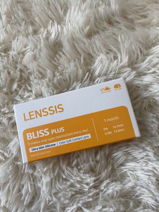 렌시스 LENSSIS [ 렌시스 ] 꾸안꾸템 , 낀 듯 안 낀 듯 자연스러운 ＃블리스시리즈 1개월용 ｜ 2컬러 중 택1 ｜ — 5점을 준 리뷰어가 2021년 4월 올린 사용 사진