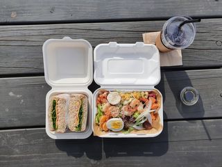 [실리그린] 샐러드 택1 + 샌드위치 택1 + 아메리카노1 — 5점을 준 리뷰어가 2021년 1월 올린 사용 사진