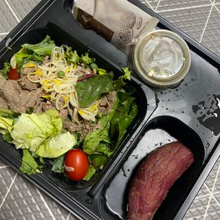 참살이도시락 작심삼일 샐러드도시락 3개 맛보기 새벽배송 또는 택배배송 — 4점을 준 리뷰어가 2021년 7월 올린 사용 사진
