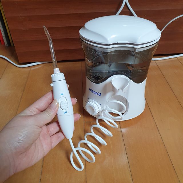 [클린디] 양치 후 남은 이물질, 물치실로 완벽 제거 🦷 구강세정기 세트 [맞춤 칫솔 + 치약 포함] 리뷰 사진