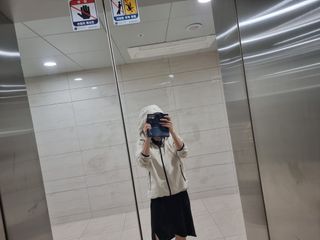 크노텐 후디집업자켓(다이어트땀복) — 5점을 준 리뷰어가 2022년 5월 올린 사용 사진