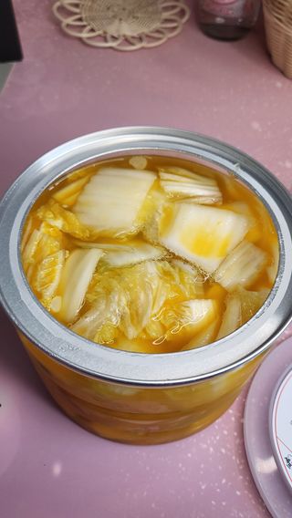 셰프애찬 단호박 백김치 1kg — 5점을 준 리뷰어가 2022년 10월 올린 사용 사진