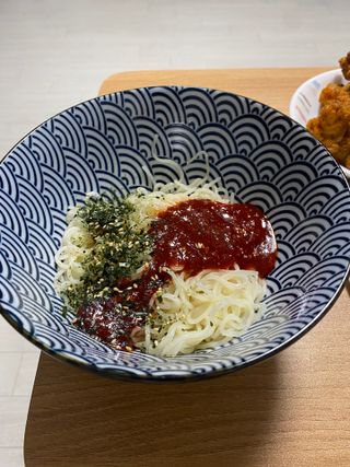[한면원] 비빔국수 2인분 — 4.5점을 준 리뷰어가 2022년 8월 올린 사용 사진