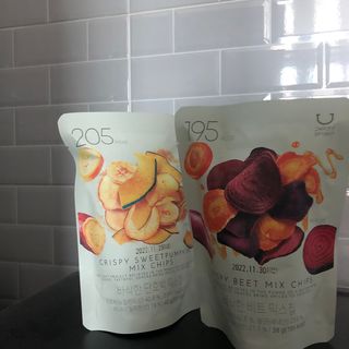 딜라이트 프로젝트 원물칩 2종 6ea(비트 믹스칩, 단호박 믹스칩) — 5점을 준 리뷰어가 2022년 4월 올린 사용 사진