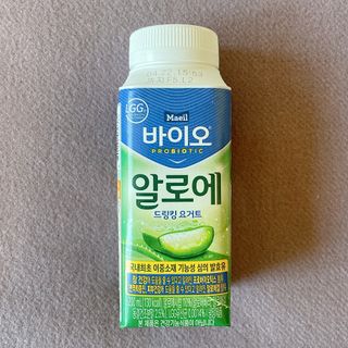 LIVE 매일바이오 알로에 드링킹 요거트 — 5점을 준 리뷰어가 2022년 4월 올린 사용 사진