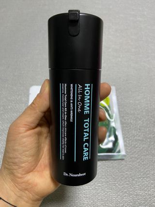 Dr.느루벗 느루벗 옴므 토탈 케어 올인원 118ml 남자 남성 스킨 로션 에센스 크림 화장품 — 5점을 준 리뷰어가 2021년 3월 올린 사용 사진