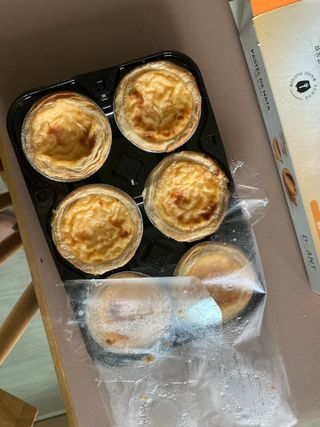 디앙뜨 포르투갈 에그타르트 오리지널 맛+패션후르츠 맛 중 택1 — 리뷰어가 2021년 8월 올린 사용 사진
