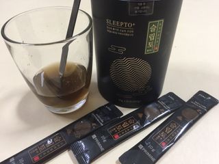 프리마인 자체 기업부설 연구소에서 찾아낸 건강한 수면의 비밀.  슬립토 플러스 30포 — 5점을 준 리뷰어가 2021년 10월 올린 사용 사진