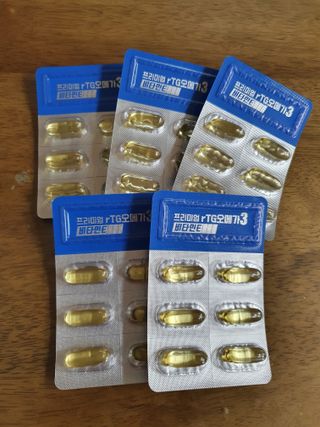 체인미 프리미엄 rTG 오메가3 비타민E 850mg x 30캡슐 — 5점을 준 리뷰어가 2021년 11월 올린 사용 사진