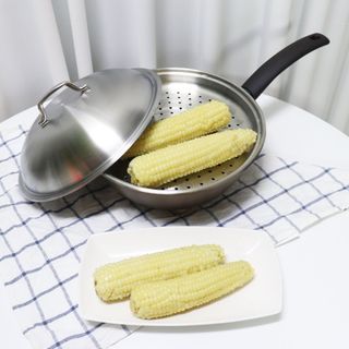 모멘토 마론 프라이팬 26cm 3종 (26cm팬/26cm웍팬/호환 스티머+돔뚜껑) — 5점을 준 리뷰어가 2022년 9월 올린 사용 사진