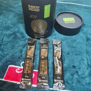 프리마인 자체 기업부설 연구소에서 찾아낸 건강한 수면의 비밀.  슬립토 플러스 30포 — 5점을 준 리뷰어가 2022년 4월 올린 사용 사진