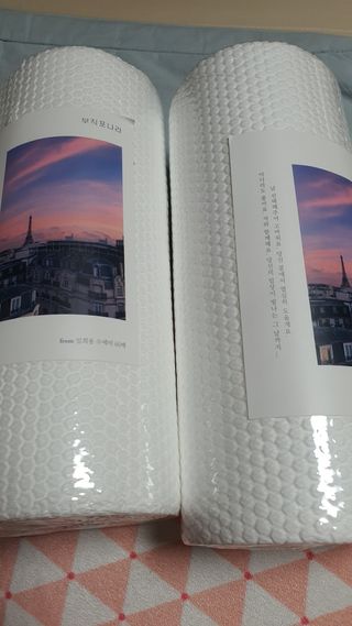 부직포나라 중금속유해물질ZERO 뜯어쓰는 주방 일회용수세미 60매 2매 — 5점을 준 리뷰어가 2022년 11월 올린 사용 사진