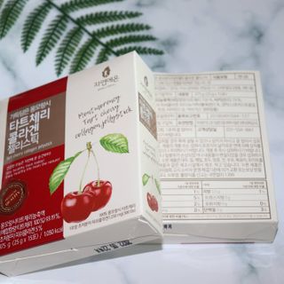 자연에온 가득담은 몽모랑시 타트체리 콜라겐 젤리스틱 — 5점을 준 리뷰어가 2021년 1월 올린 사용 사진