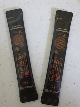 프리마인 자체 기업부설 연구소에서 찾아낸 건강한 수면의 비밀.  슬립토 플러스 30포 — 3점을 준 리뷰어가 2021년 9월 올린 사용 사진