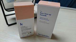 키노닉스 로지 톤업 선밀크 — 4점을 준 리뷰어가 2021년 7월 올린 사용 사진