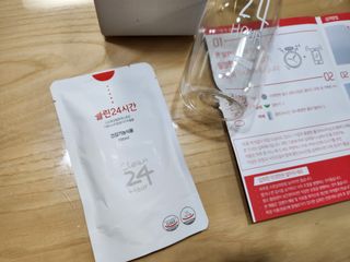 클린24시간 1BOX(5포) + 전용보틀(500ml) — 5점을 준 리뷰어가 2023년 8월 올린 사용 사진