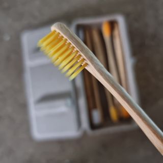 [닥터노아] 마루 대나무 칫솔 콤팩트 & 고체 치약 — 5점을 준 리뷰어가 2022년 7월 올린 사용 사진