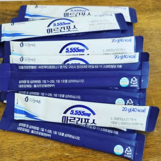 자연에온 아르긴포스 L-아르기닌 5555mg 스틱 15개입 1박스 — 5점을 준 리뷰어가 2021년 4월 올린 사용 사진