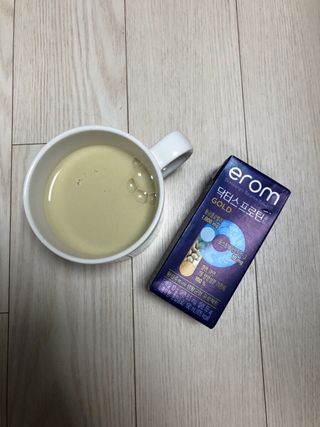 이롬 erom 닥터스 프로틴 골드 — 5점을 준 리뷰어가 2021년 4월 올린 사용 사진