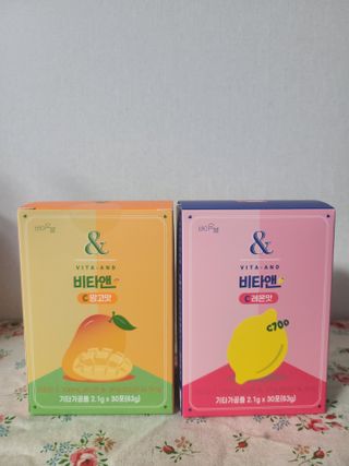 비타앤C 레몬맛, 망고맛 — 5점을 준 리뷰어가 2021년 4월 올린 사용 사진