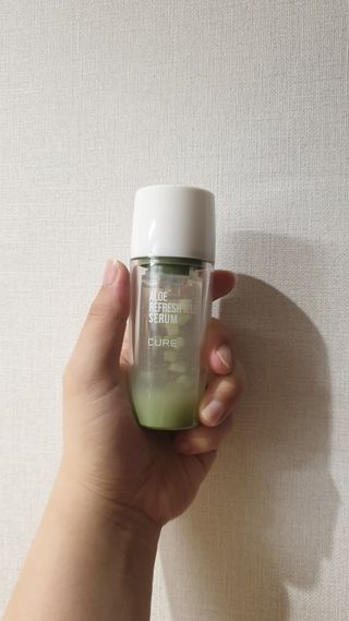 김정문알로에 큐어 큐어 알로에 리프레쉬 젤리 세럼, 큐어 알로에 하이드로 젤리 크림 — 5점을 준 리뷰어가 2021년 3월 올린 사용 사진