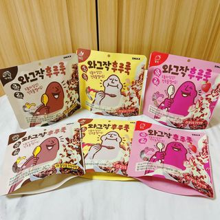 스낵스 와그작후루룩 3종_카카오2봉+아몬드2봉+딸기2봉 (총 6봉) — 5점을 준 리뷰어가 2024년 2월 올린 사용 사진