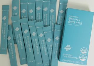 클린24시간 슬림앤유산균 1박스 (3.5g X 15포) — 5점을 준 리뷰어가 2022년 12월 올린 사용 사진