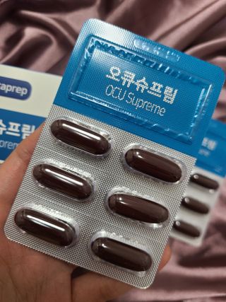 뉴트리션팩토리 비타프렙 오큐슈프림 루테인 오메가3 1050mg — 5점을 준 리뷰어가 2021년 8월 올린 사용 사진