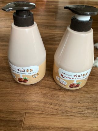 [과일나라] 피부가 마시는 커피우유 바디클렌저&바디로션 — 4.5점을 준 리뷰어가 2022년 3월 올린 사용 사진