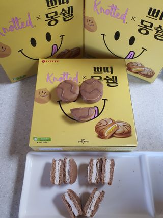 롯데제과 쁘띠몽쉘 마롱몽블랑 — 5점을 준 리뷰어가 2021년 10월 올린 사용 사진
