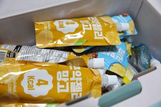 참앤들황토농원 10가지 맛, 입맛대로 스페셜하게~ 가볍게 한 포 땡! 곤약젤리 스페셜 패키지 130ml x 30포 — 4점을 준 리뷰어가 2023년 1월 올린 사용 사진