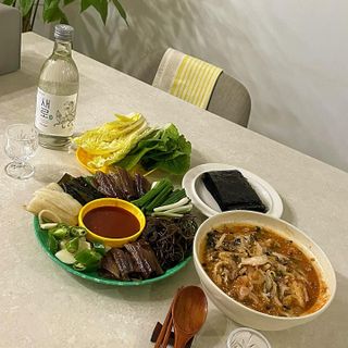 마라도푸드 포항 구룡포 햇 과메기 야채세트 마라도회식당 꽁치 — 5점을 준 리뷰어가 2024년 1월 올린 사용 사진
