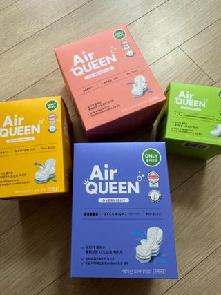 에어퀸 뉴브레스 유기농 생리대 4종 (팬티라이너 20P + 중형 10P + 대형 10P + 오버나이트 8P)_체험단 — 5점을 준 리뷰어가 2024년 8월 올린 사용 사진