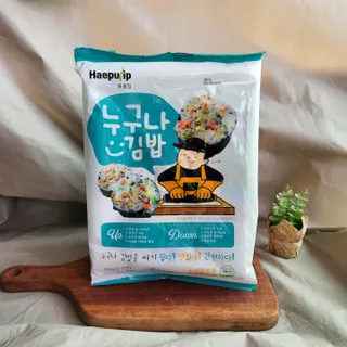 해풀잎 누구나 김밥*1ea [(혼합야채 35g *1ea,  김밥김 (5g, 5ea),  양념간장 (6g, 5ea), 참기름(5g, 2ea)] — 5점을 준 리뷰어가 2022년 8월 올린 사용 사진